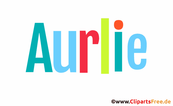 Aurlie Vorname für Mädchen - Animierte Gif Namensbilder