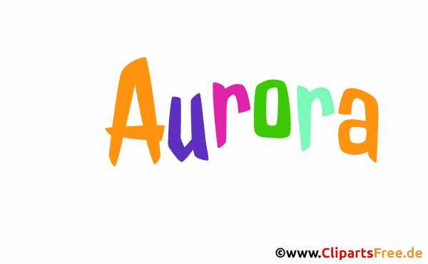Aurora Namensbild animiert - Schöne Mädchennamen