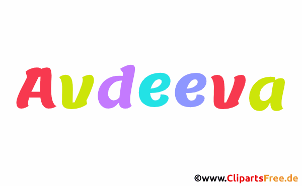 Avdeeva Namensbild - Seltene und schöne Mädchenvornamen