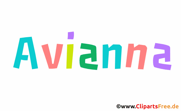 Avianna schöner Vorname für Mädchen als Gif