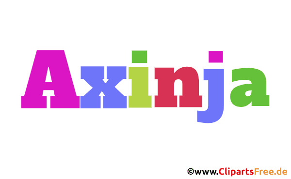 Axinja Vorname - Animierte Bilder mit Mädchennamen