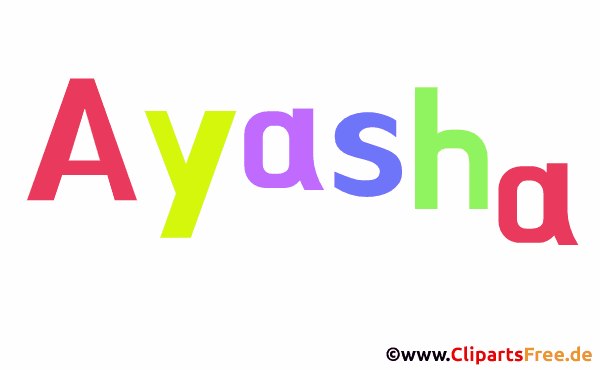 Ayasha Vorname für Baby - Schöne Mädchenvornamen