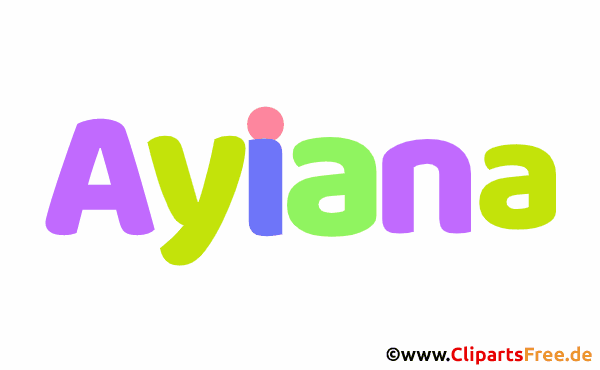 Ayiana Namensbild - Mädchennamen als Gif-Bilder