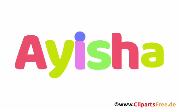 Ayisha Namensbild - Seltene und schöne Mädchenvornamen