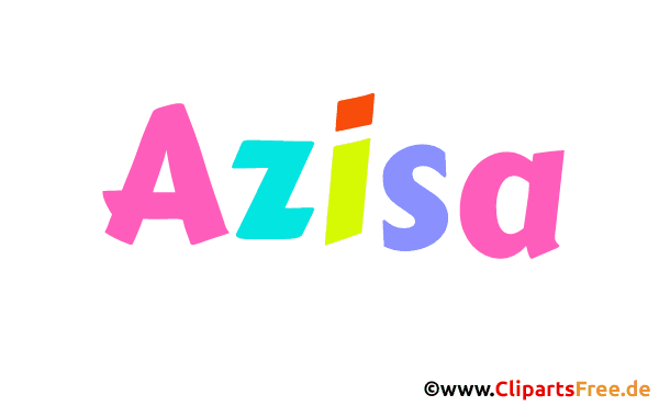 Azisa Vorname - Animierte Bilder mit Mädchennamen