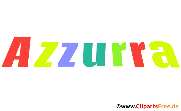 Azzurra Vorname - Animierte Bilder mit Mädchennamen