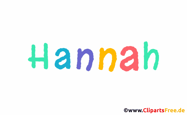 Hannah Mädchenname animiert