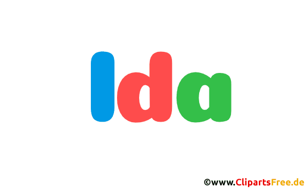 Ida Mädchenvorname Gif