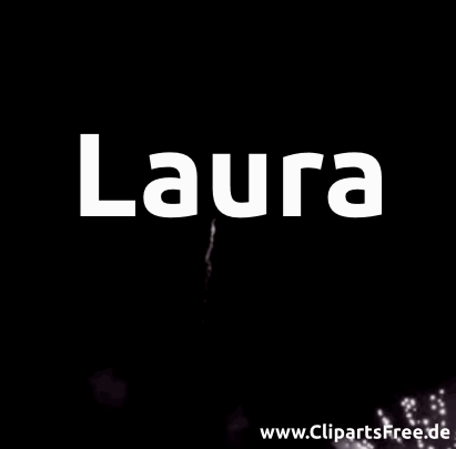 Laura Namensbild als Gifanimation