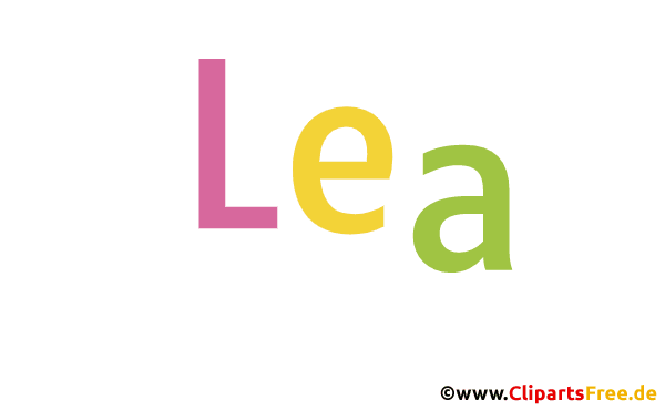 Lea Vorname - Beliebste Vornamen für Frauen animiert