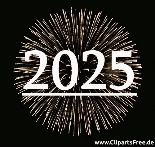 2024 Animation zum Neujahr im Gif-Format