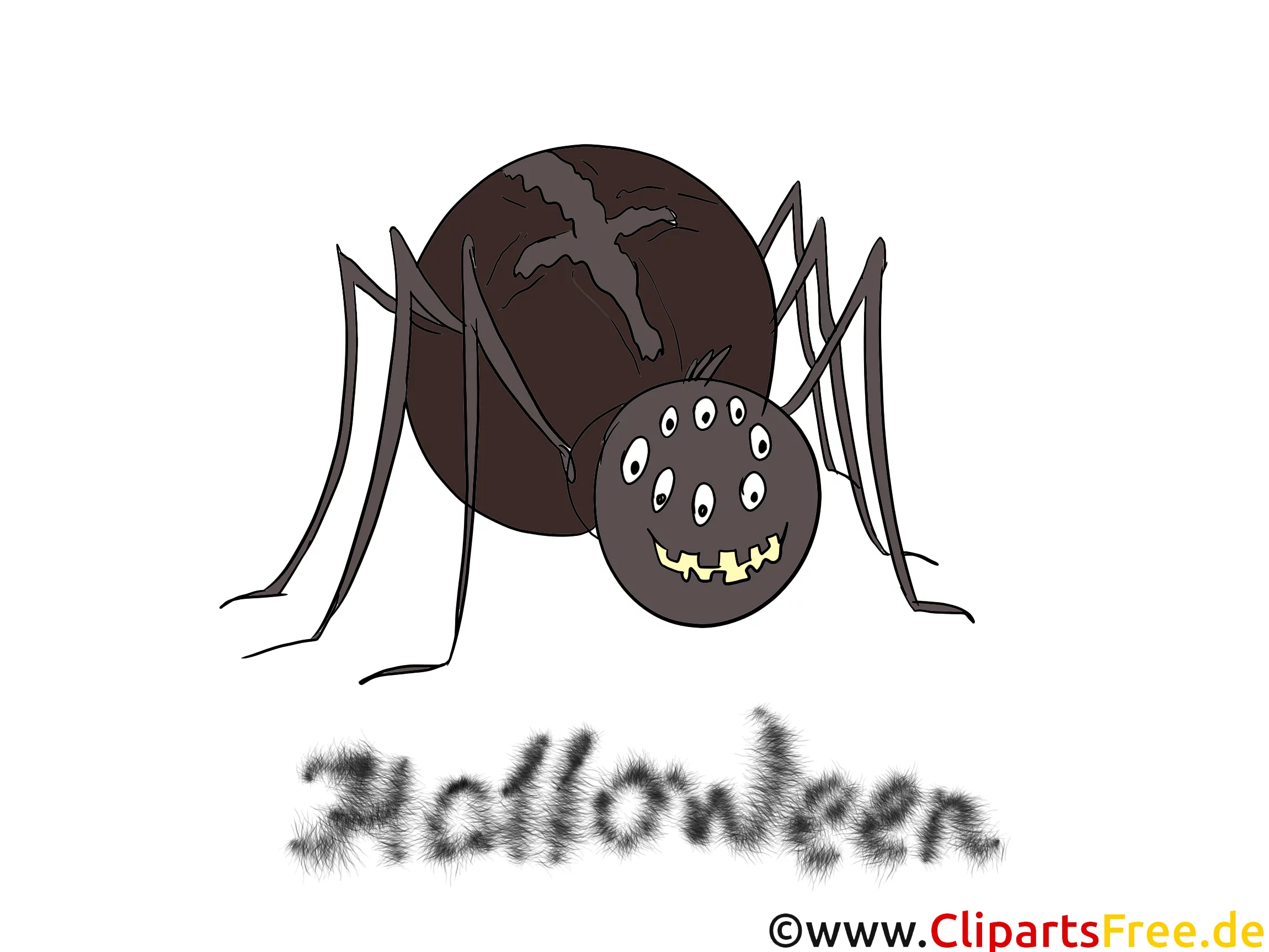 Clipart Spinne - Illustrationen, Bilder, Grafiken, Cliparts, Comics, Cartoons zu Halloween