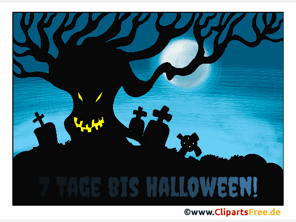7 Tage bis zum 31. Oktober Gif-Animation