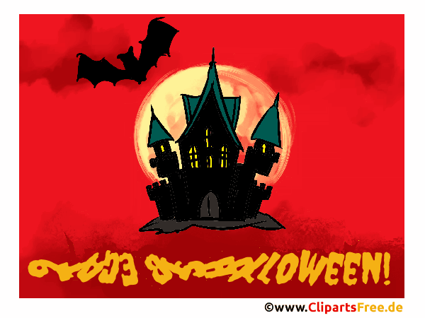 9 Tage bis Halloween Gif Animation