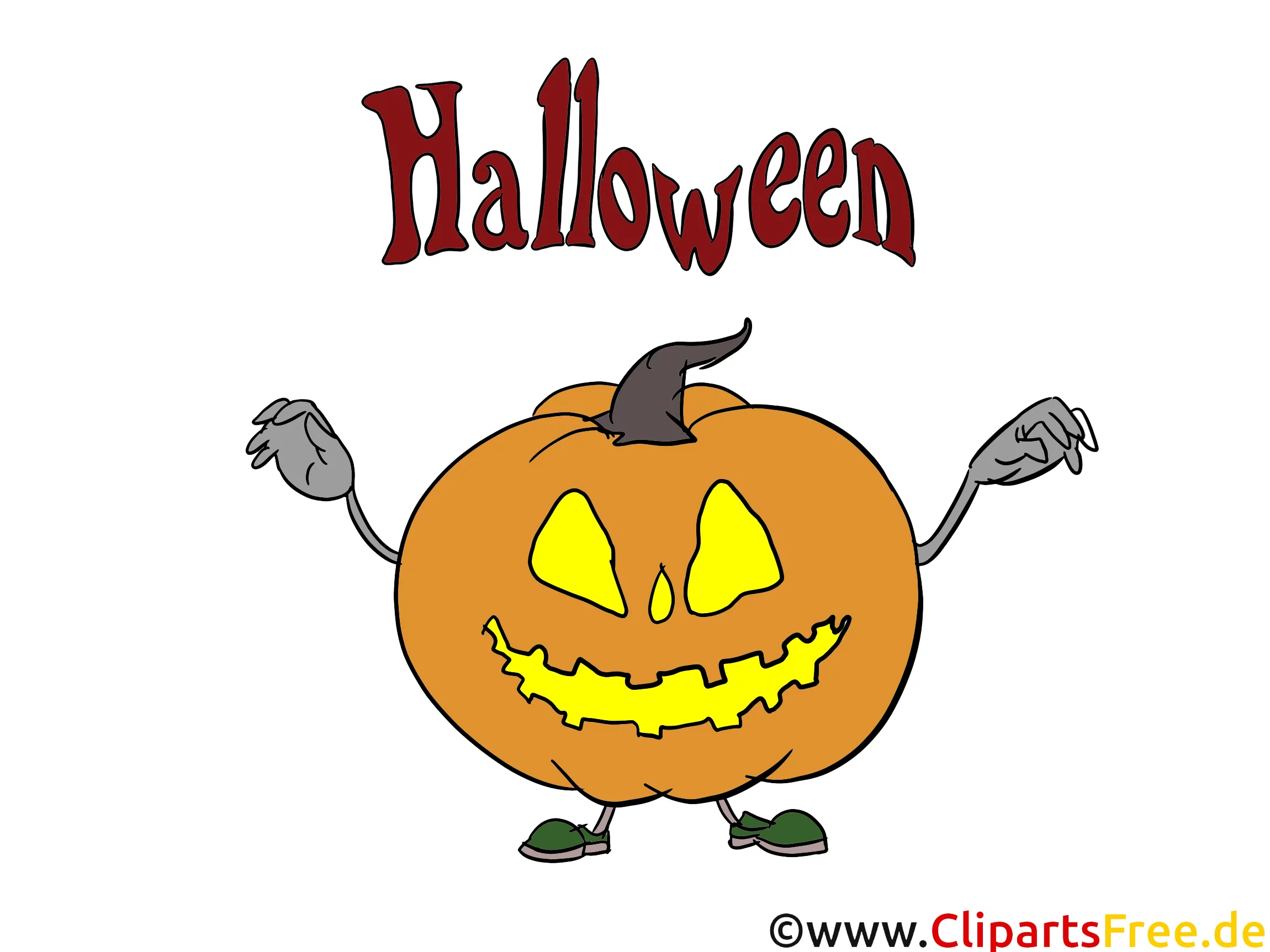 Halloween Ideen - Vorlagen für Einladungen, Grusskarten