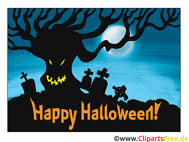 Einladungskarte zu Halloween