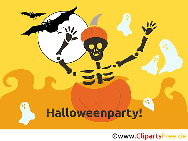 Einladungskarte zu Halloween online