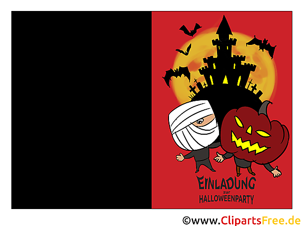 Halloweenpartyeinladung Vorlage