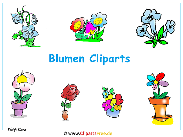 Cliparts Blumen Hintergrundbild Gratis