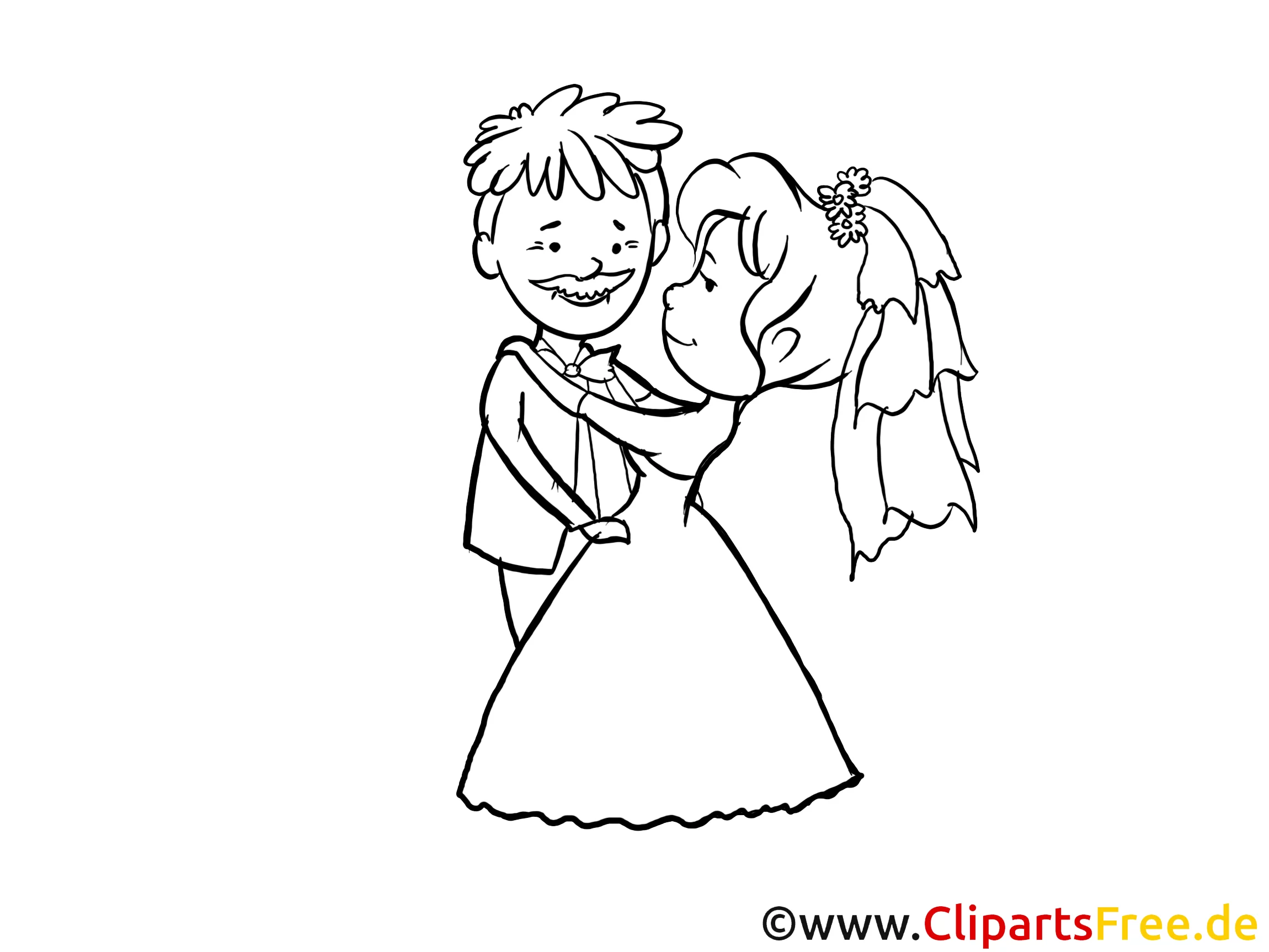 Wedding Clip Art black and white for free