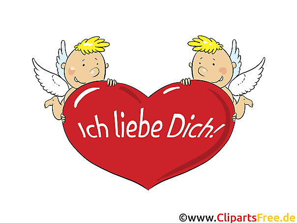 Ich Liebe Dich Grusskarte Clipart Gb Bild Grafik Cartoon