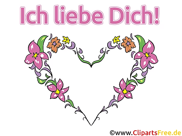 Ich liebe dich Karten, eCards, Cliparts, Bilder