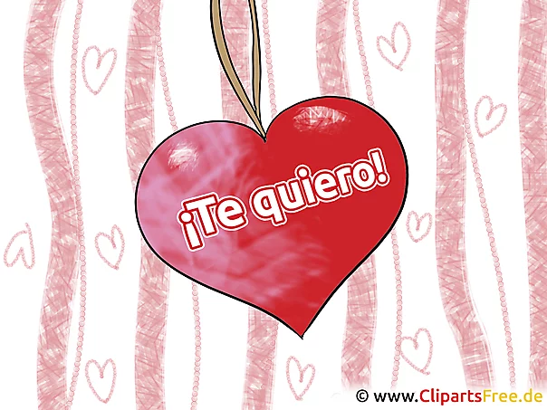 Was Heißt Ich Liebe Dich Auf Spanisch Ich liebe dich Spanisch Grusskarte, Clipart, GB Bild, Grafik, Cartoon