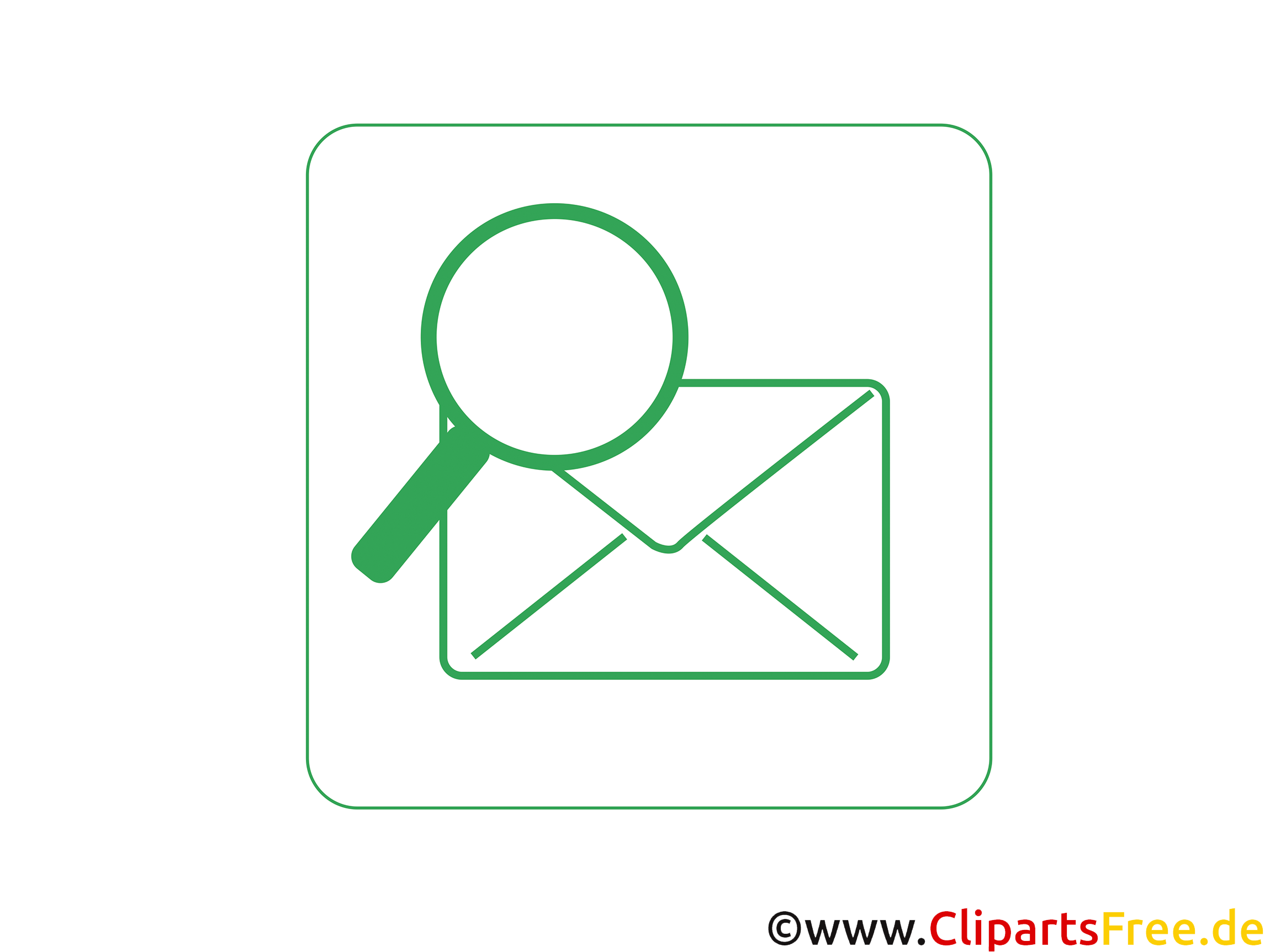 Nachrichtsuche Clipart-Icon Nachrichtsuche Clipart-Icon
