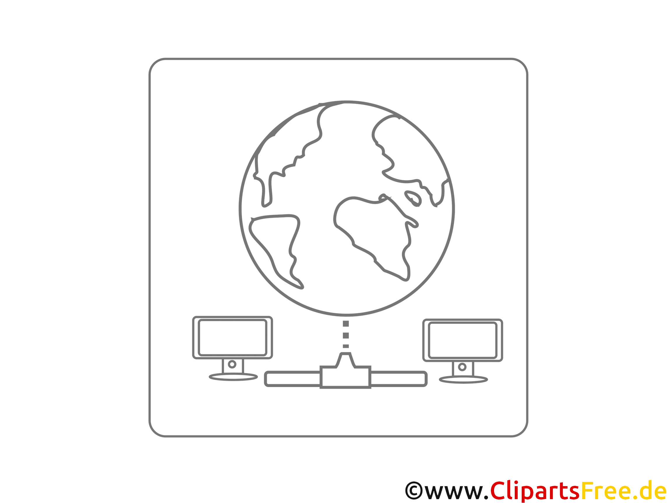 World Wide Web Clipart-Icon