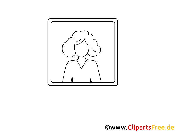 Frau Profilbild für Website Icon, Bild, Clipart