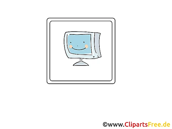 Icon PC, Monitor, Bildschirm, Computer