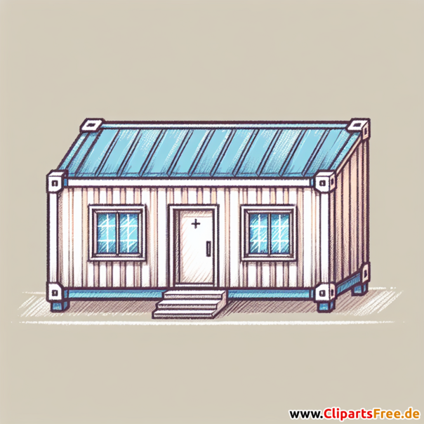 Containerhaus Clipart - Bilder zum Thema Immobilien