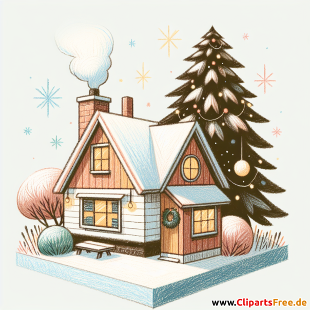 Ferienhaus Clipart - Bilder zum Thema Immobilien