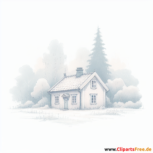 Schwedenhaus Clipart - Bilder zum Thema Immobilien