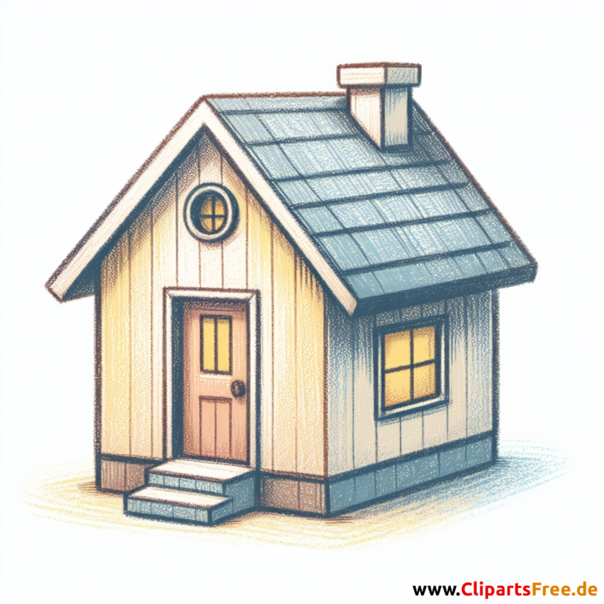 Tiny House Clipart - Bilder zum Thema Immobilien
