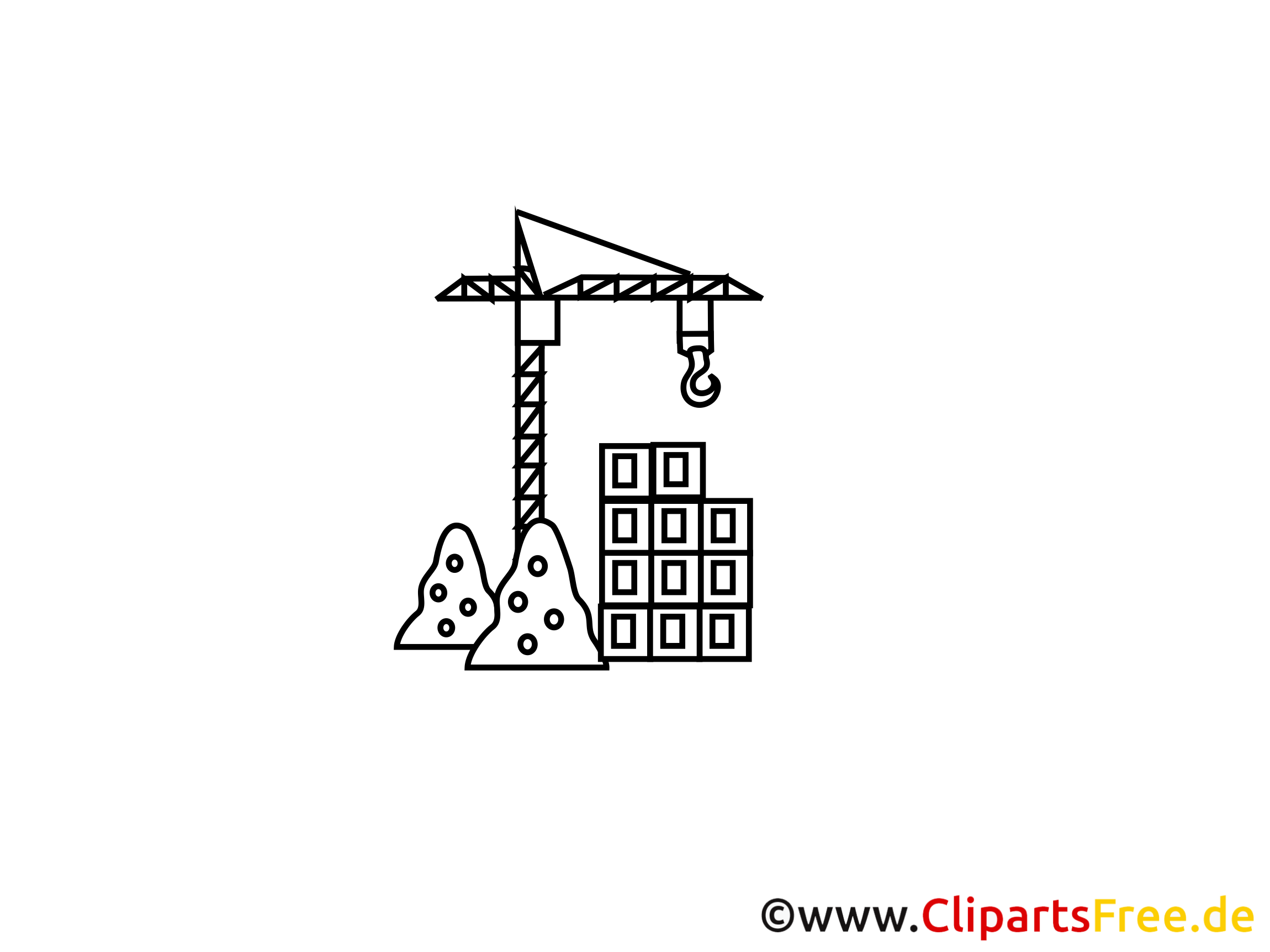 Baukran Zeichnung, Grafik, Clipart, Bild Baukran Zeichnung, Grafik, Clipart, Bild