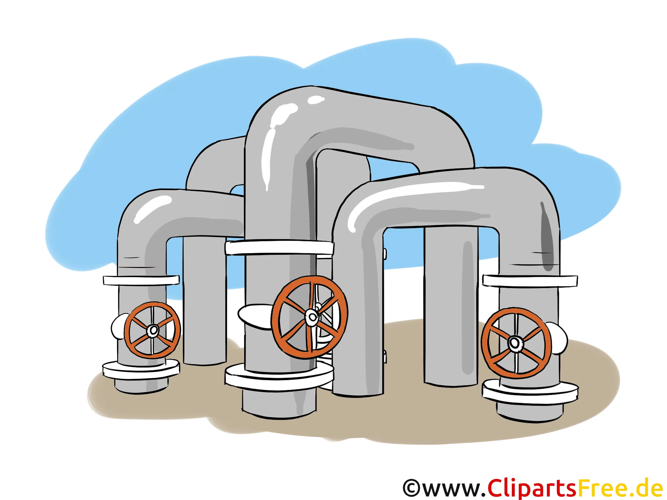 Gasindustrie und Energie - Industrie Cliparts, Wirtschaft Bilder, Business Grafiken, Illustrationen