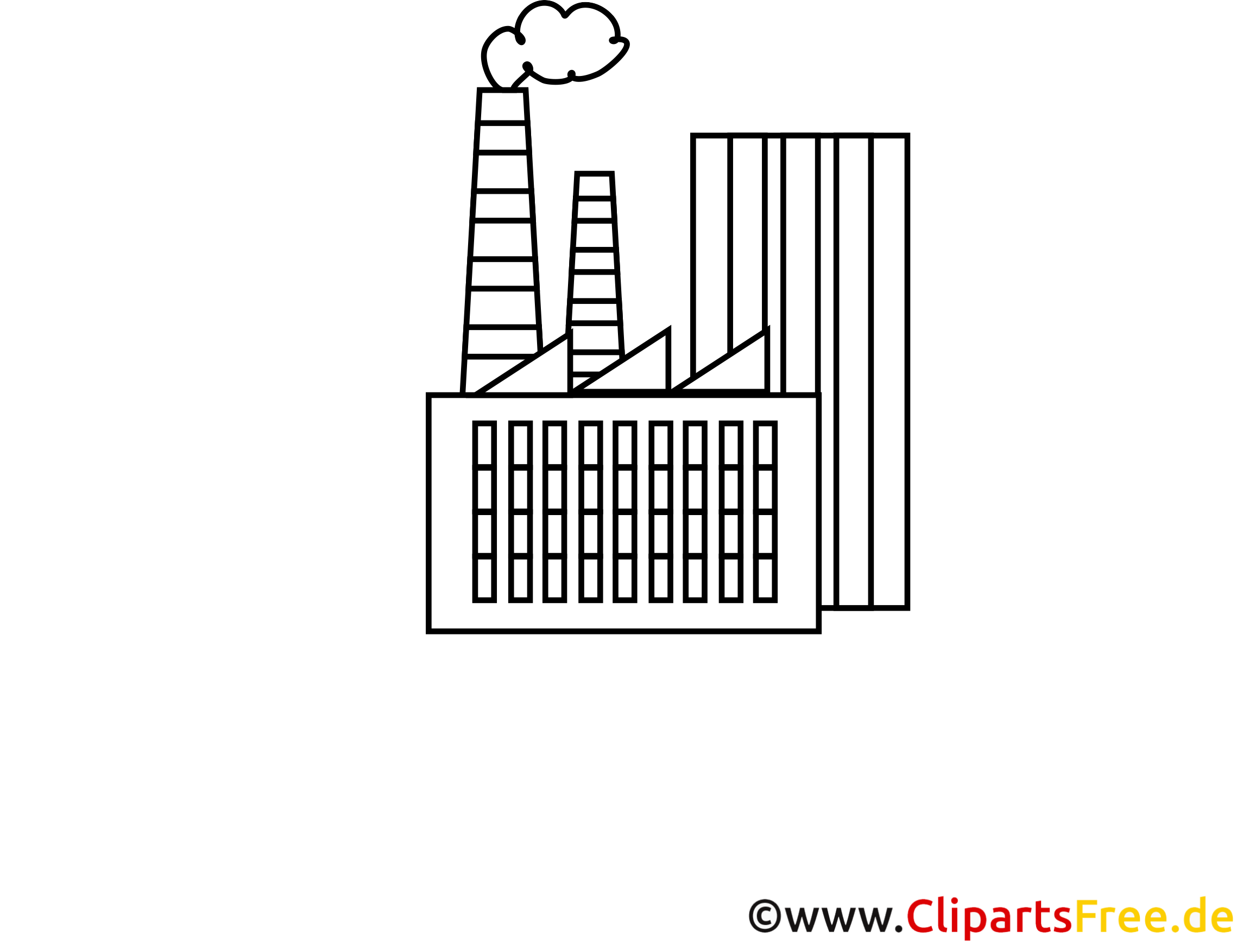 Produktionsstätte Zeichnung, Grafik, Clipart, Bild Produktionsstätte Zeichnung, Grafik, Clipart, Bild