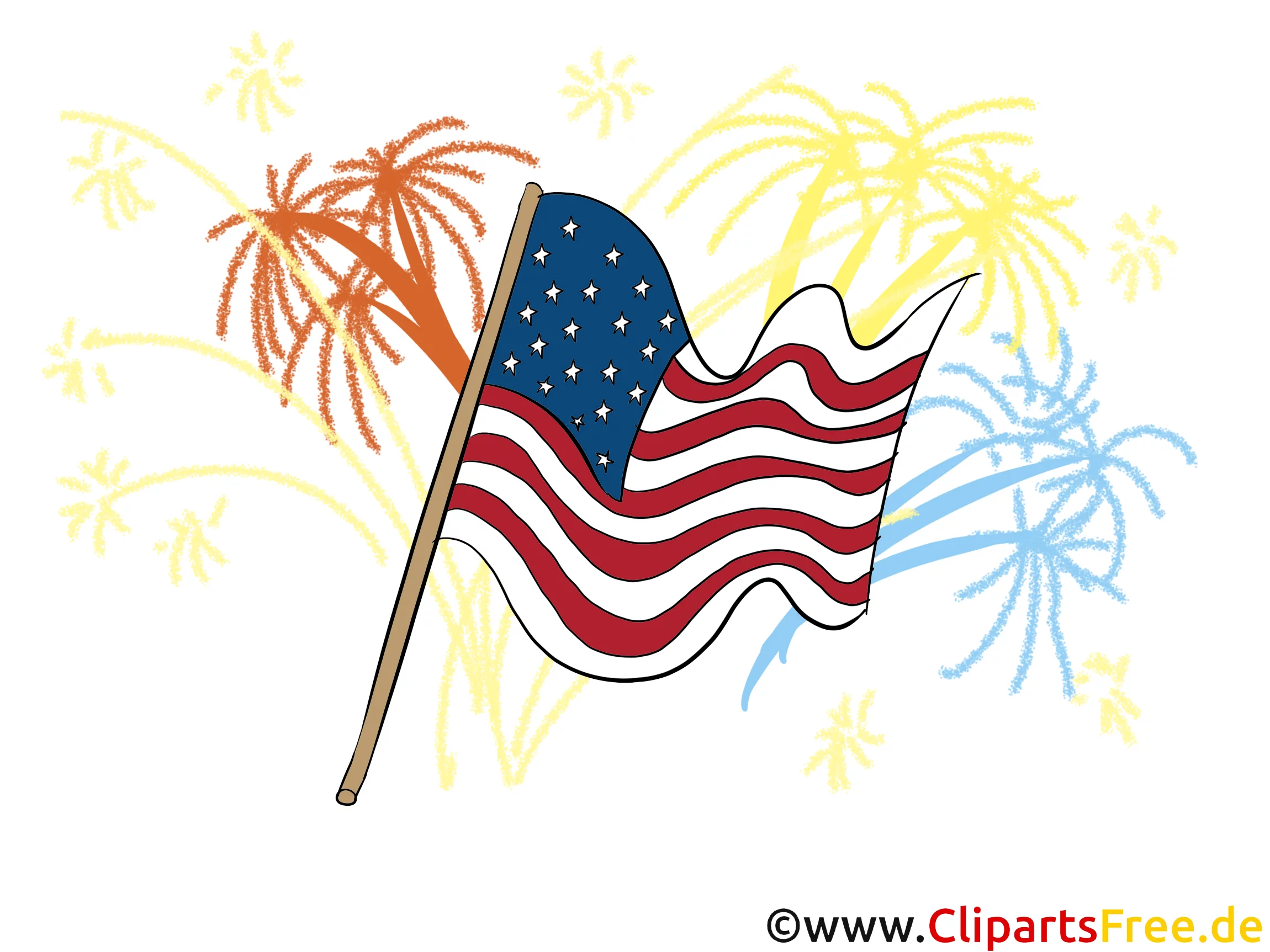 4 Juli Image, Clip Art, Pic, Graphic