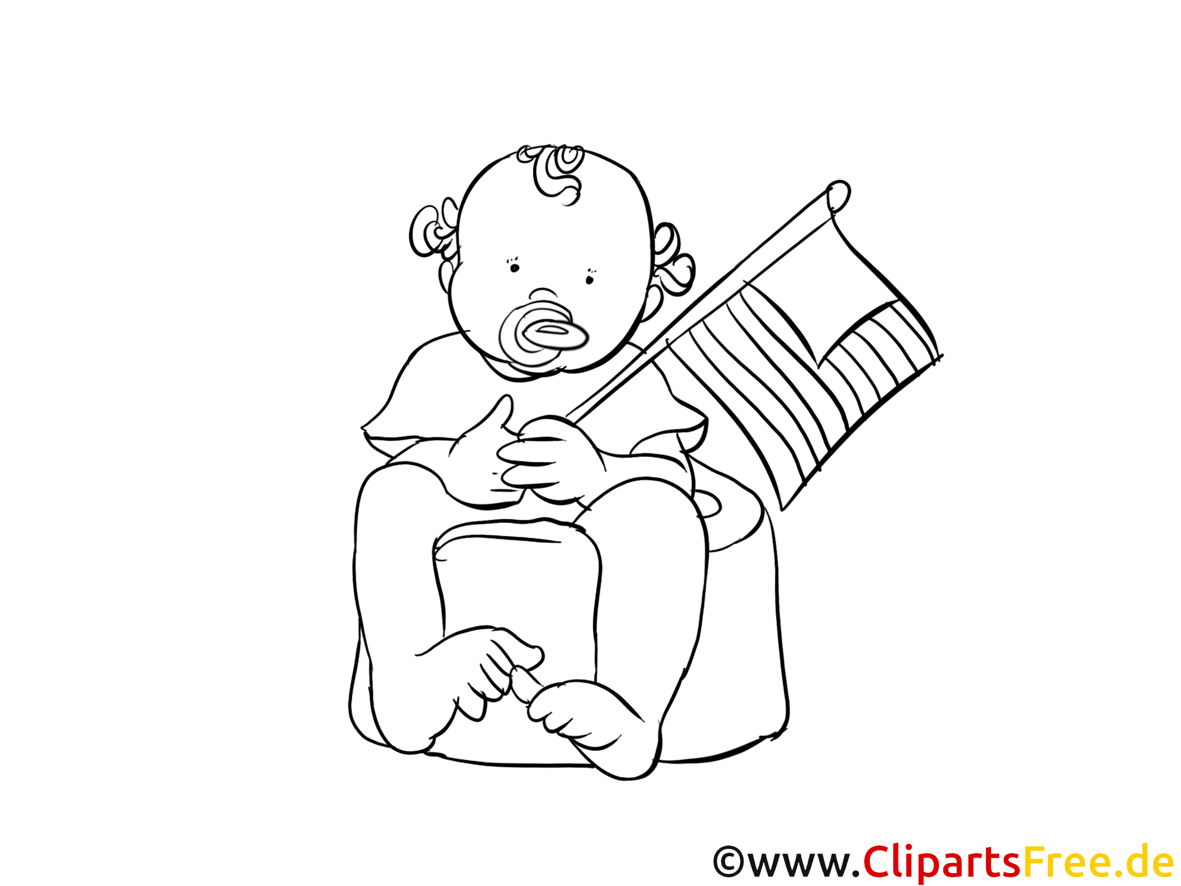 4th of July Coloring Page