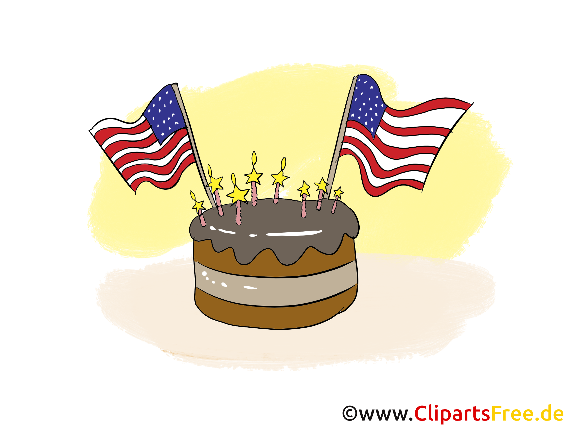 Clip Art Templates for celebration of 4th July