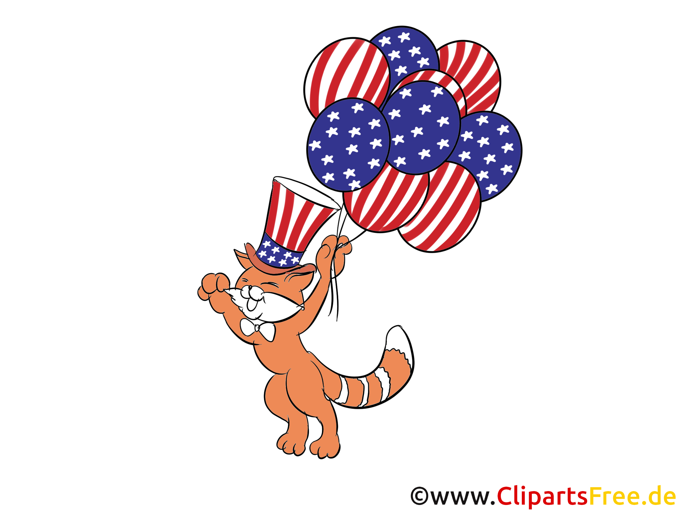 Independence Day of America Cliparts, Images, Graphics