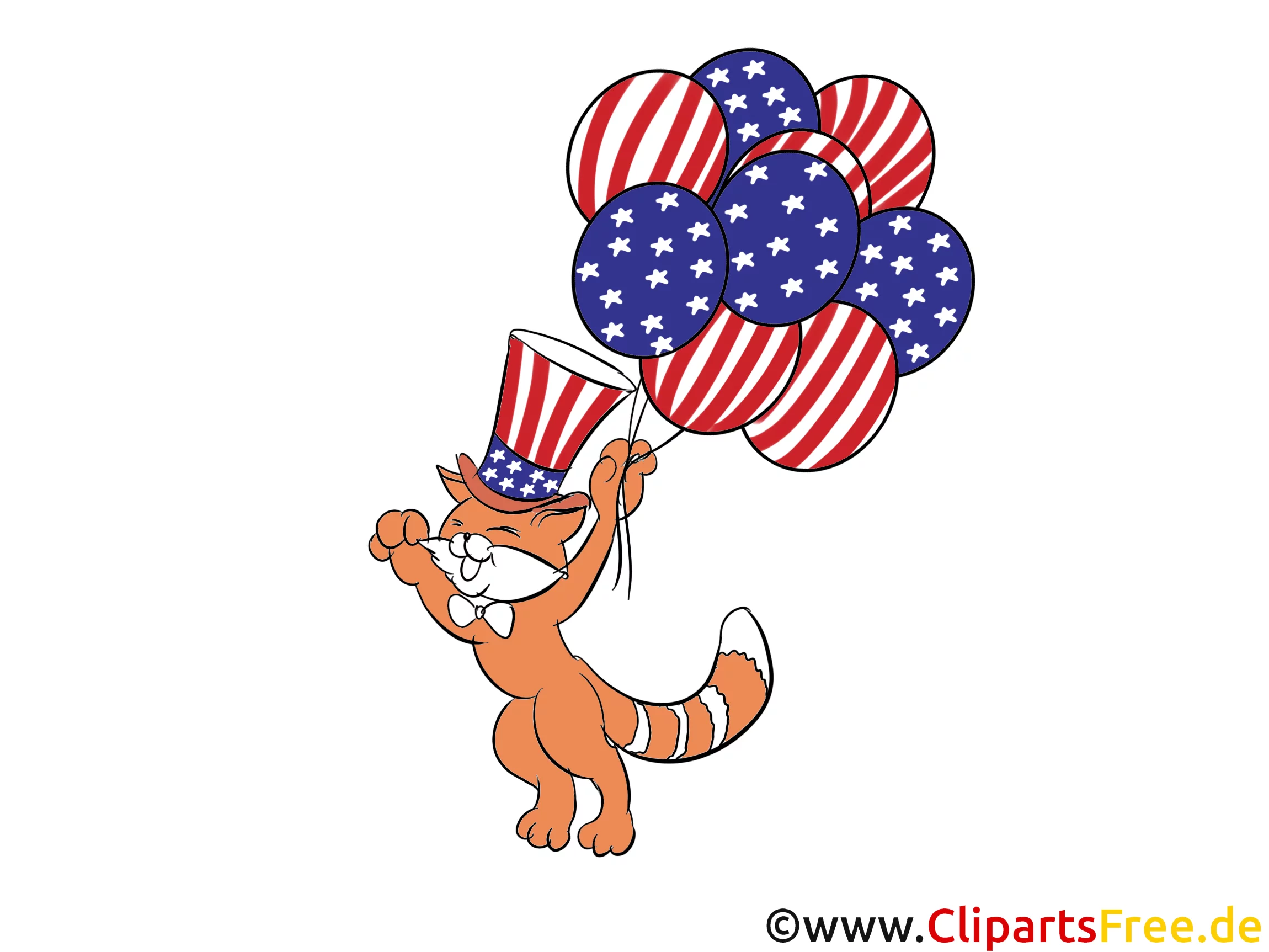 Independence Day of America Cliparts, Images, Graphics