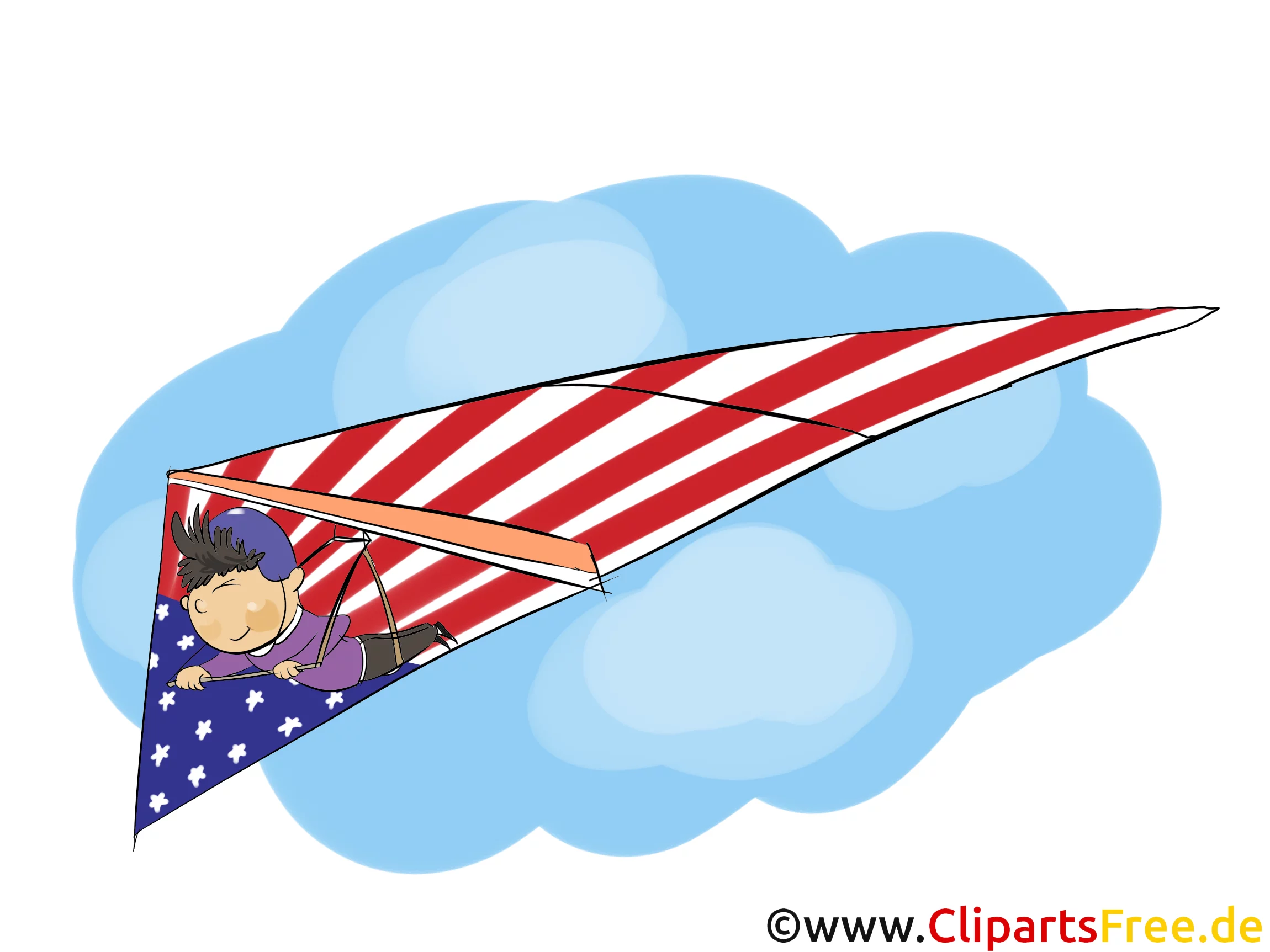 USA Unabhängigkeitstag Clipart, Bild, Grusskarte gratis