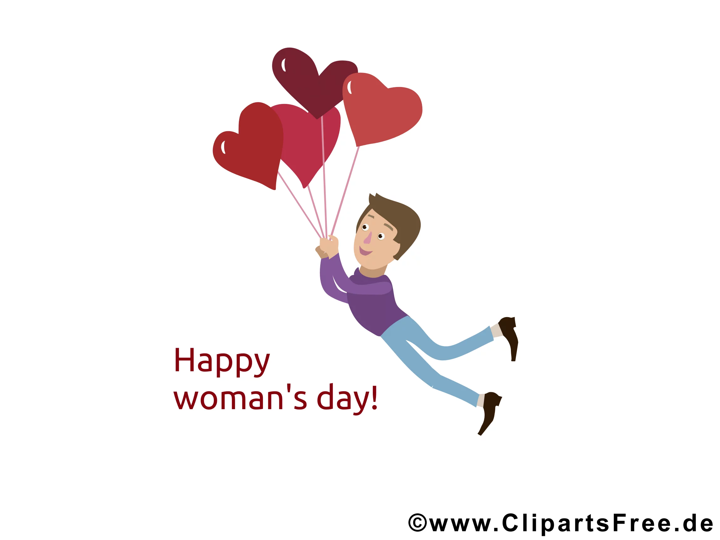 Frauen Tag Karte, Clipart, Bild, Illustration