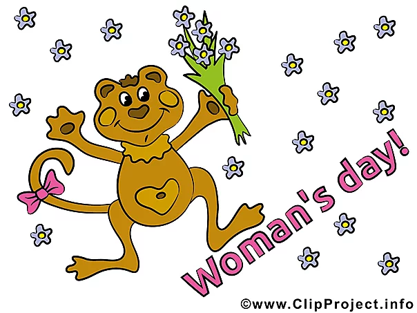 Womans Day Card for free