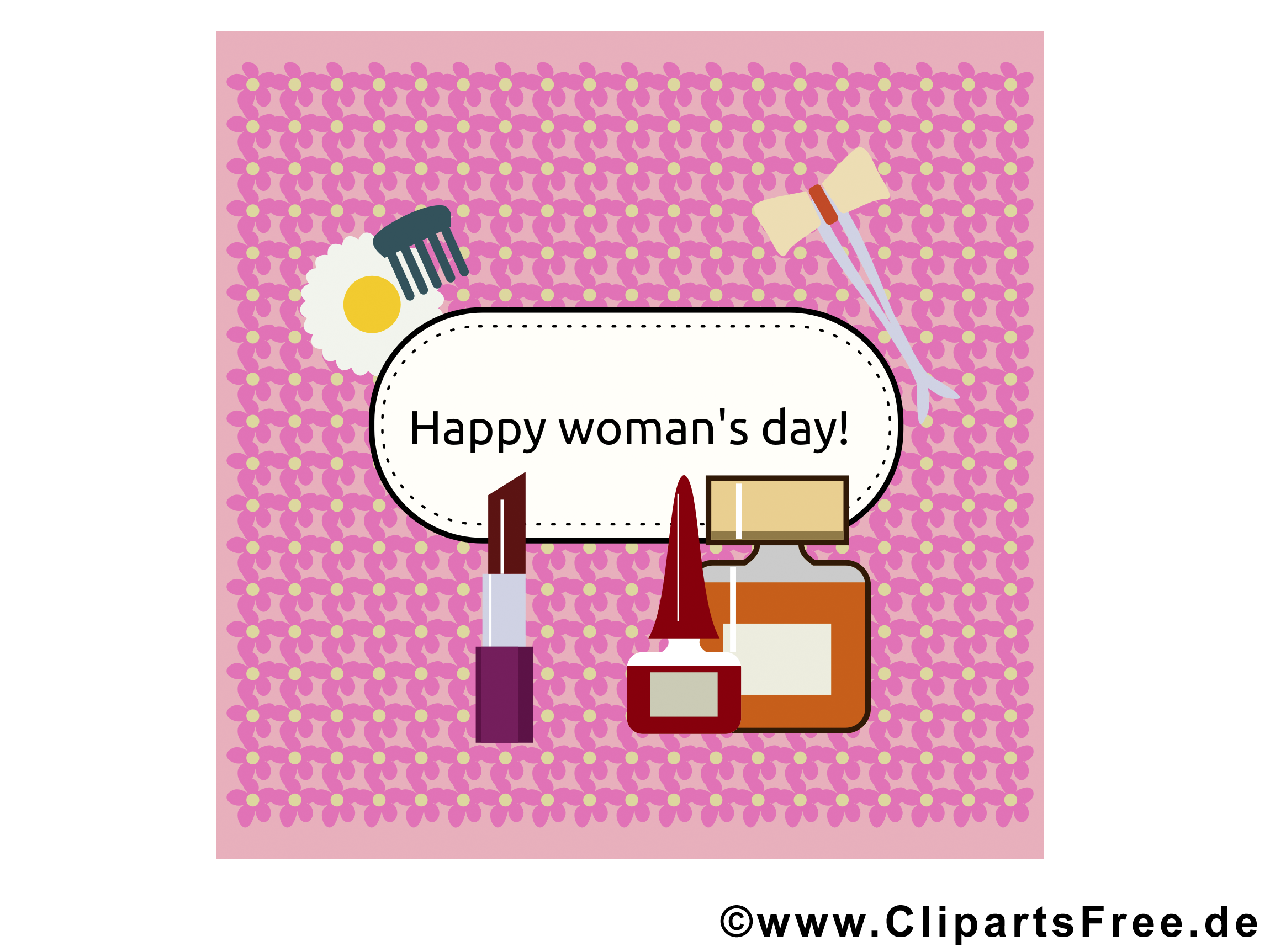 Zum Frauentag Glückwunsch, Karte, Bild Zum Frauentag Glückwunsch, Karte, Bild