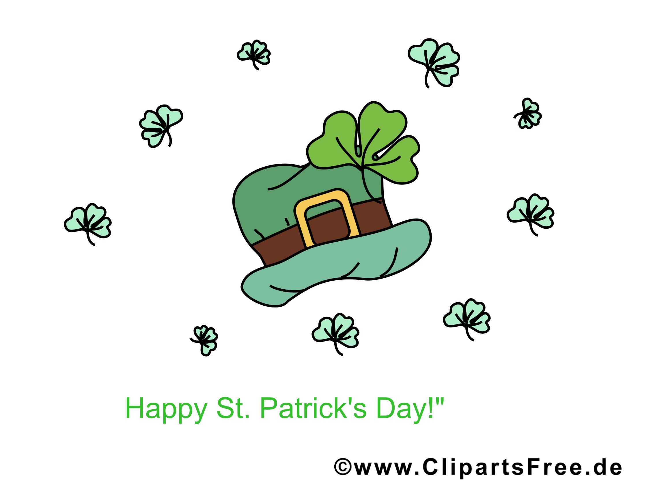 Clip Art Hat St Patrick Day