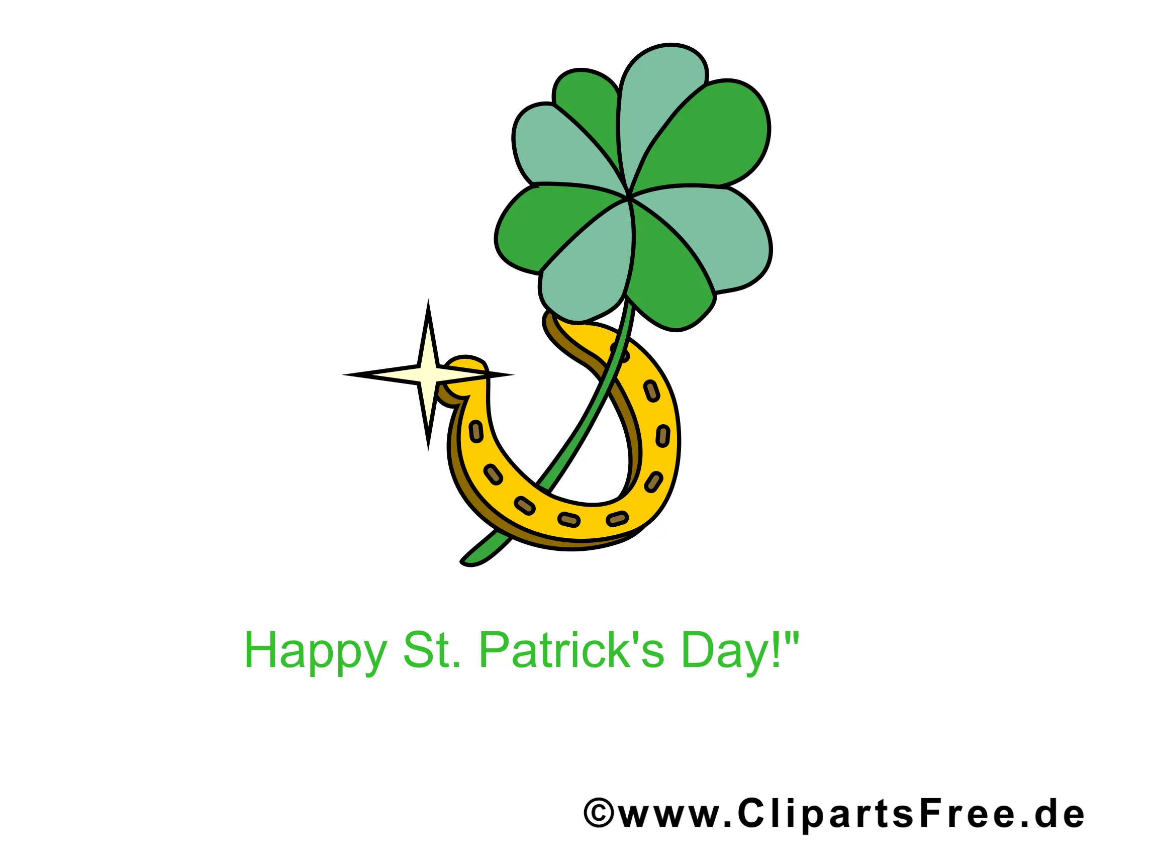 Kleeblatt Symbol Bild, Clipart, Image
