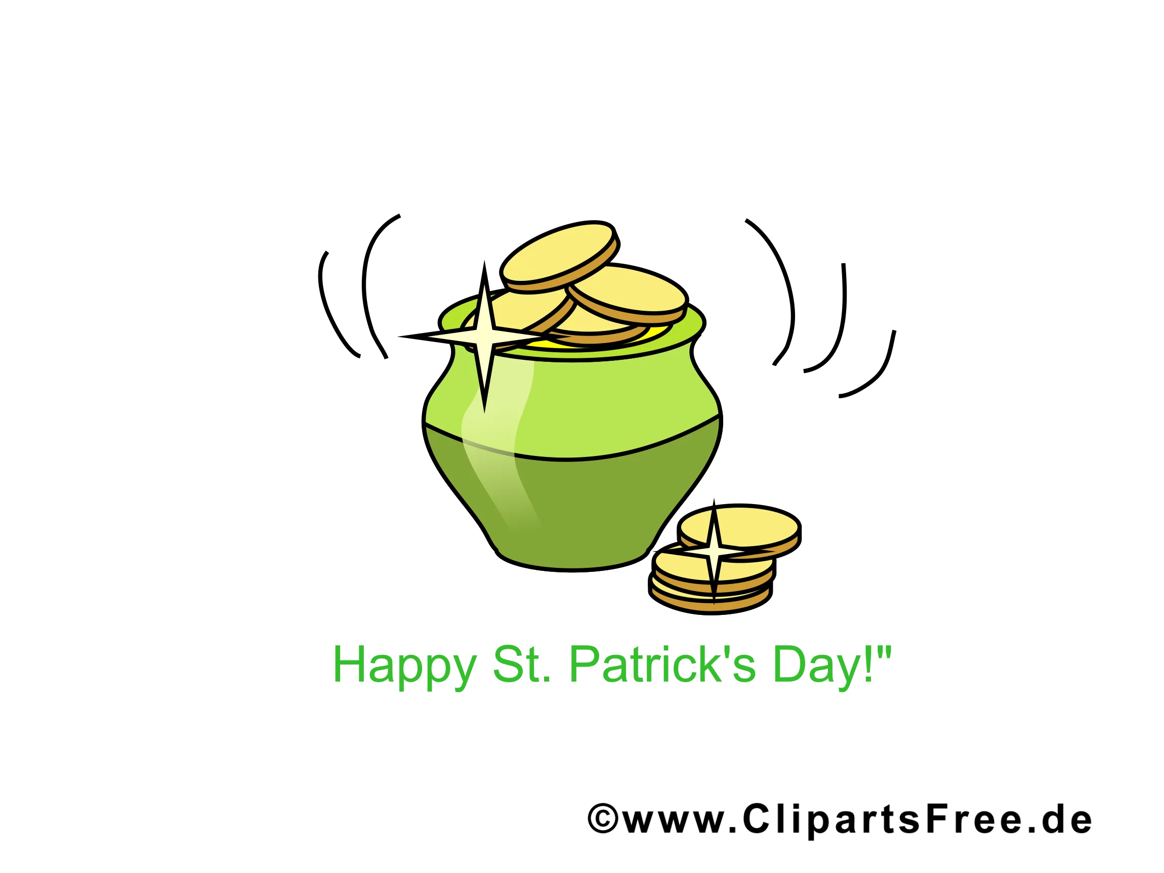 Patrick Day Clipart, Grusskarte, Illustration, Wallpaper